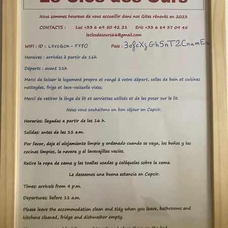 Canellito Le Clos Des Ours * Matemale